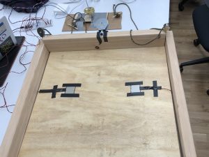 Our FSRs installed for monitoring players' steps in Santa's Zombie Boot Camp