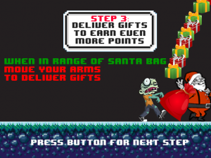 Santa's Zombie Boot Camp - Screen shot of our new how to score with gifts tutorial page.