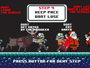 Santa's Zombie Boot Camp - Screen shot of our new how to lose tutorial page.