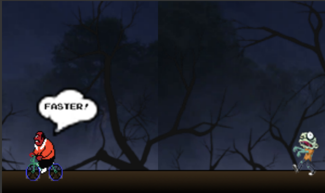 Screen Shot of Zombie Boot Camp gameplay.