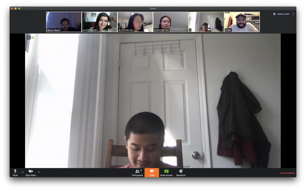 Screen Shot of a Post-Escape Zoom Meeting