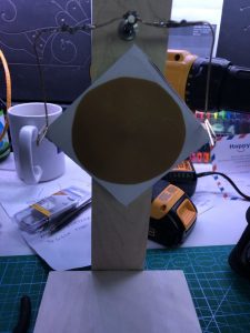 Testing out the escapement wheel and pallet fork – View B