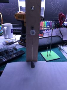 The Pallet Fork and Pendulum for my Escapement. – View A