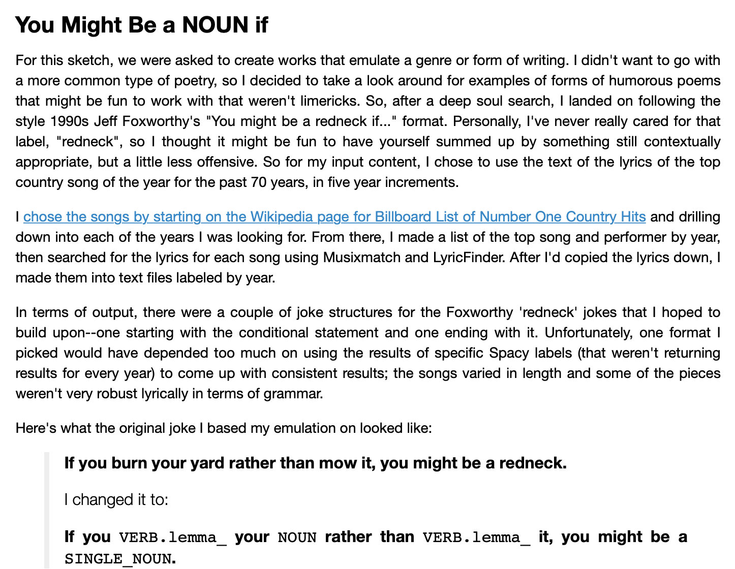 You Might Be A NOUN If…